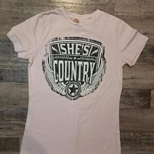 She's Country Jason Aldean Tee | Size Small